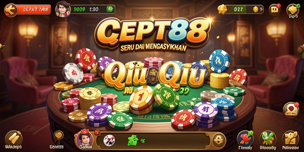 Gameplay QiuQiu yang seru dan mendebarkan di CEPAT88.