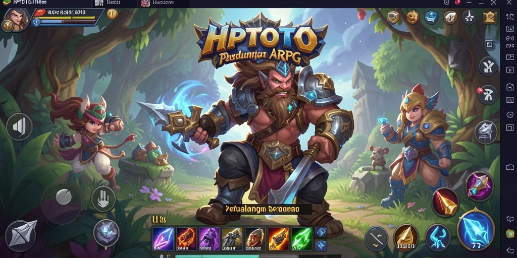 Screenshot HPTOTO menampilkan aksi seru dalam pertarungan ARPG.
